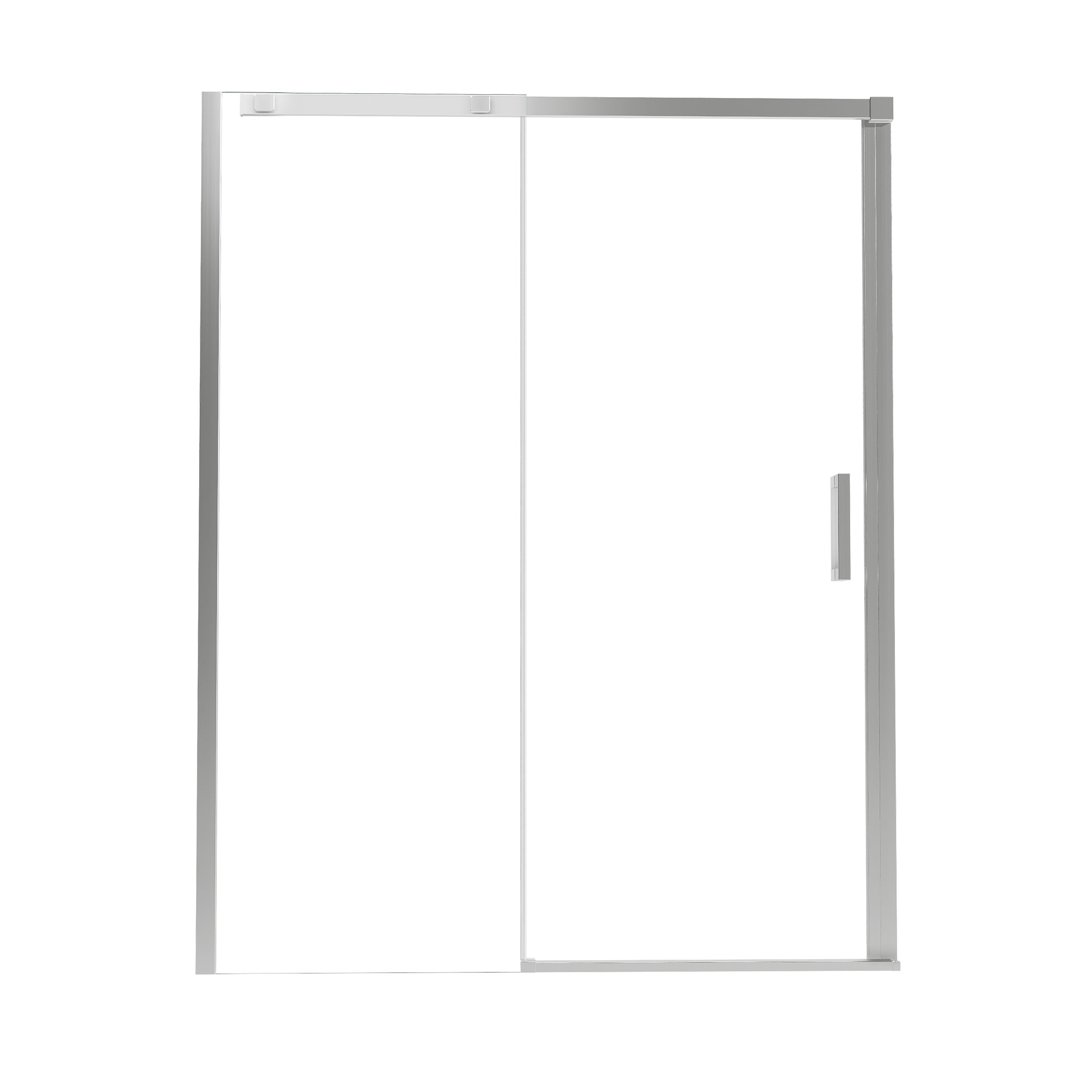 60" x 74" Shower Door and Framed Soft-Close Sliding Shower Door with 6mm Tempered Glass