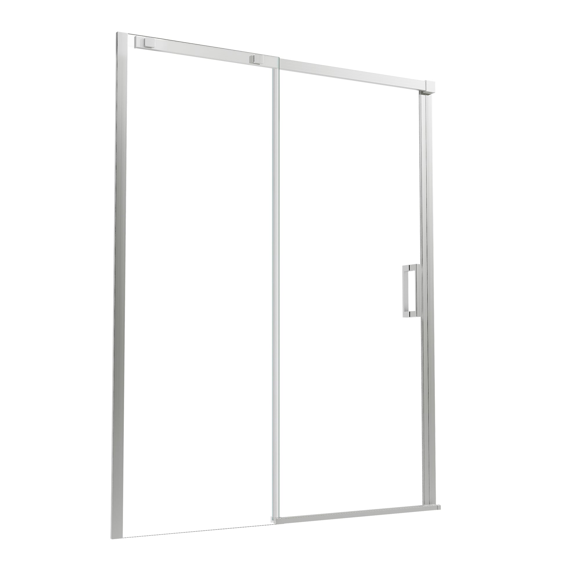 60" x 74" Shower Door and Framed Soft-Close Sliding Shower Door with 6mm Tempered Glass