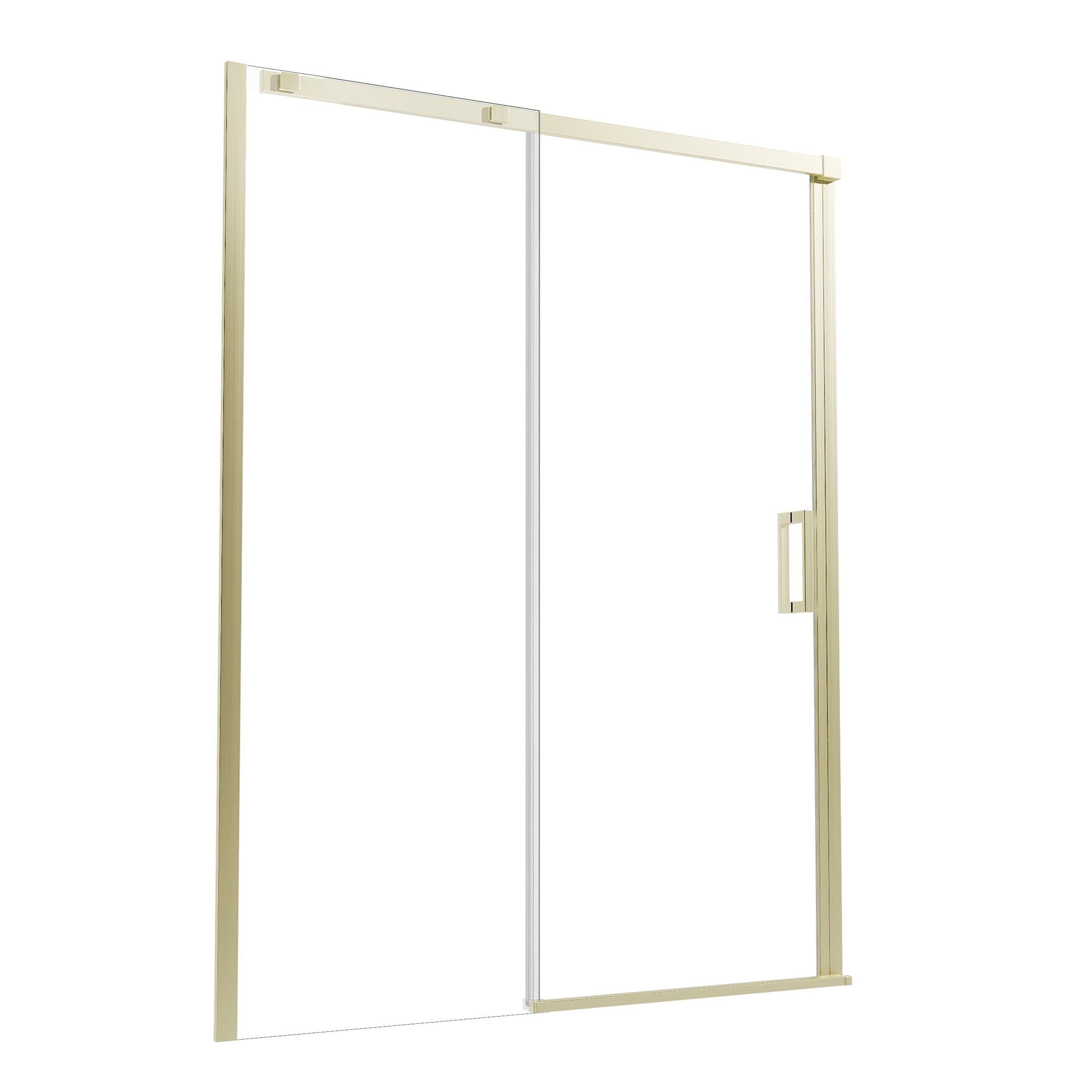 60" x 74" Shower Door and Framed Soft-Close Sliding Shower Door with 6mm Tempered Glass