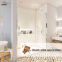 60"x76" Frameless Single Sliding Shower Door in Chrome/Brushed Nickel/
