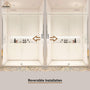 60"x76" Frameless Single Sliding Shower Door in Chrome/Brushed Nickel/