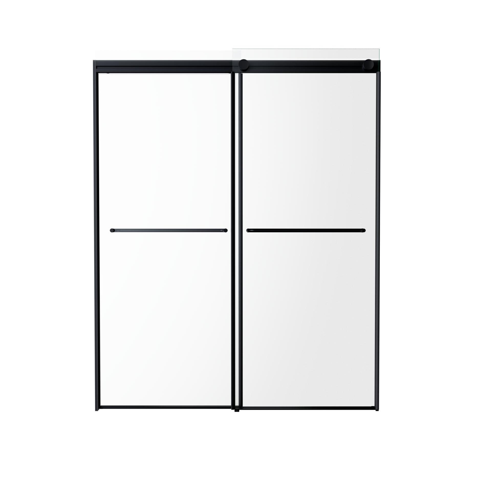 60" x 76" Shower Door and Framed Soft-Close Sliding Shower Door with 6mm Tempered Glass