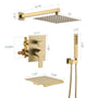 10-inch/12inch 3-Function Shower System With Bathtub Spout
