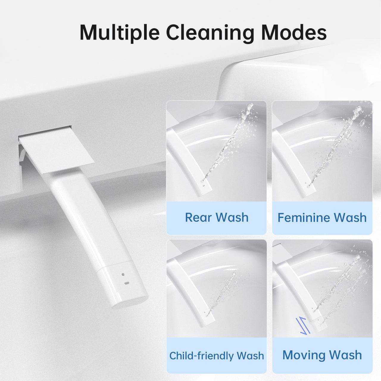 Luxury Smart Bidet Toilet with Built-in Tank, Heated Seat & Voice Control