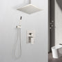Ceiling Mounted Shower System Combo Set with Handheld and 16'Shower head-CASAINC