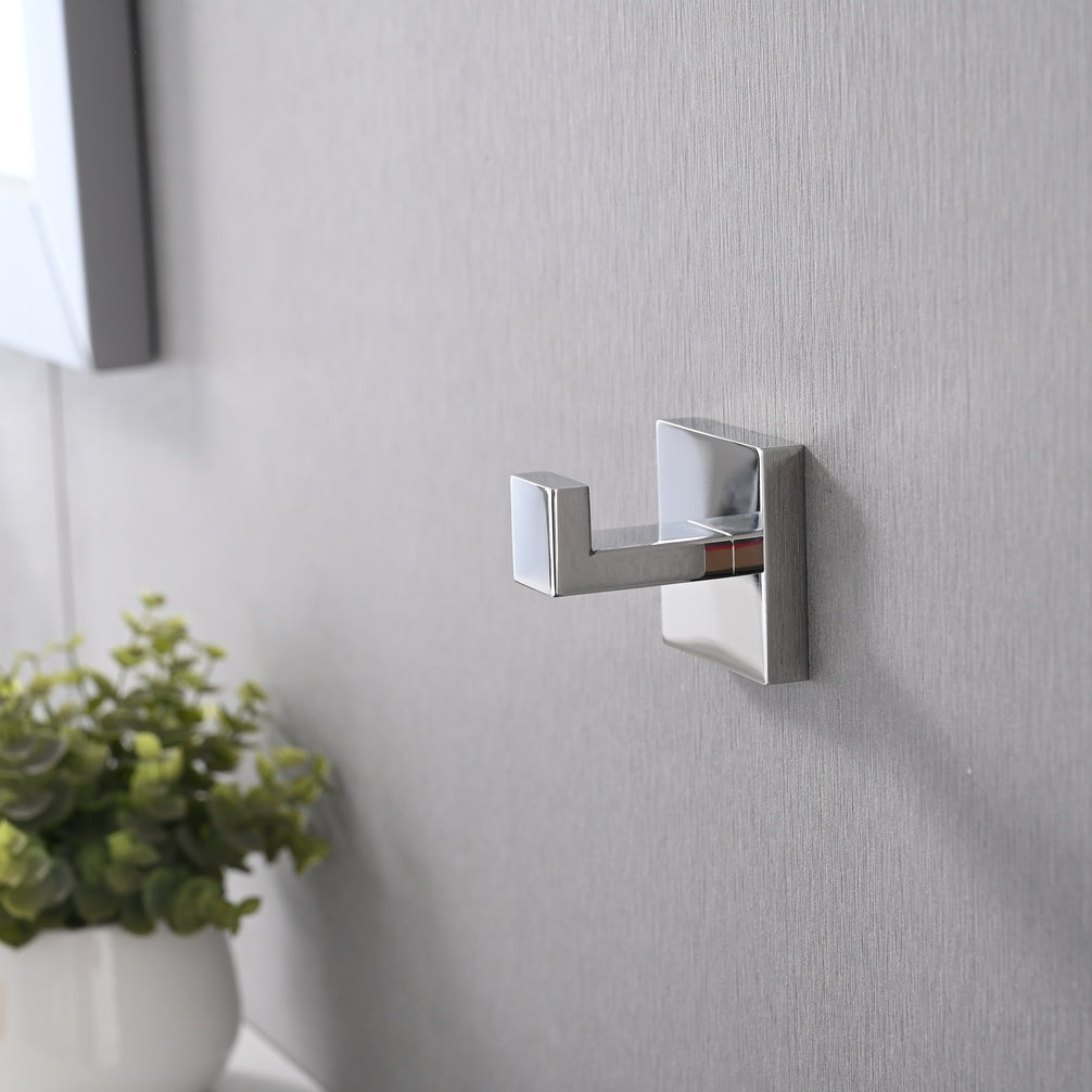 Wall-Mounted Stainless Steel Towel & Coat Hooks for Bathroom Bedroom & Kitchen