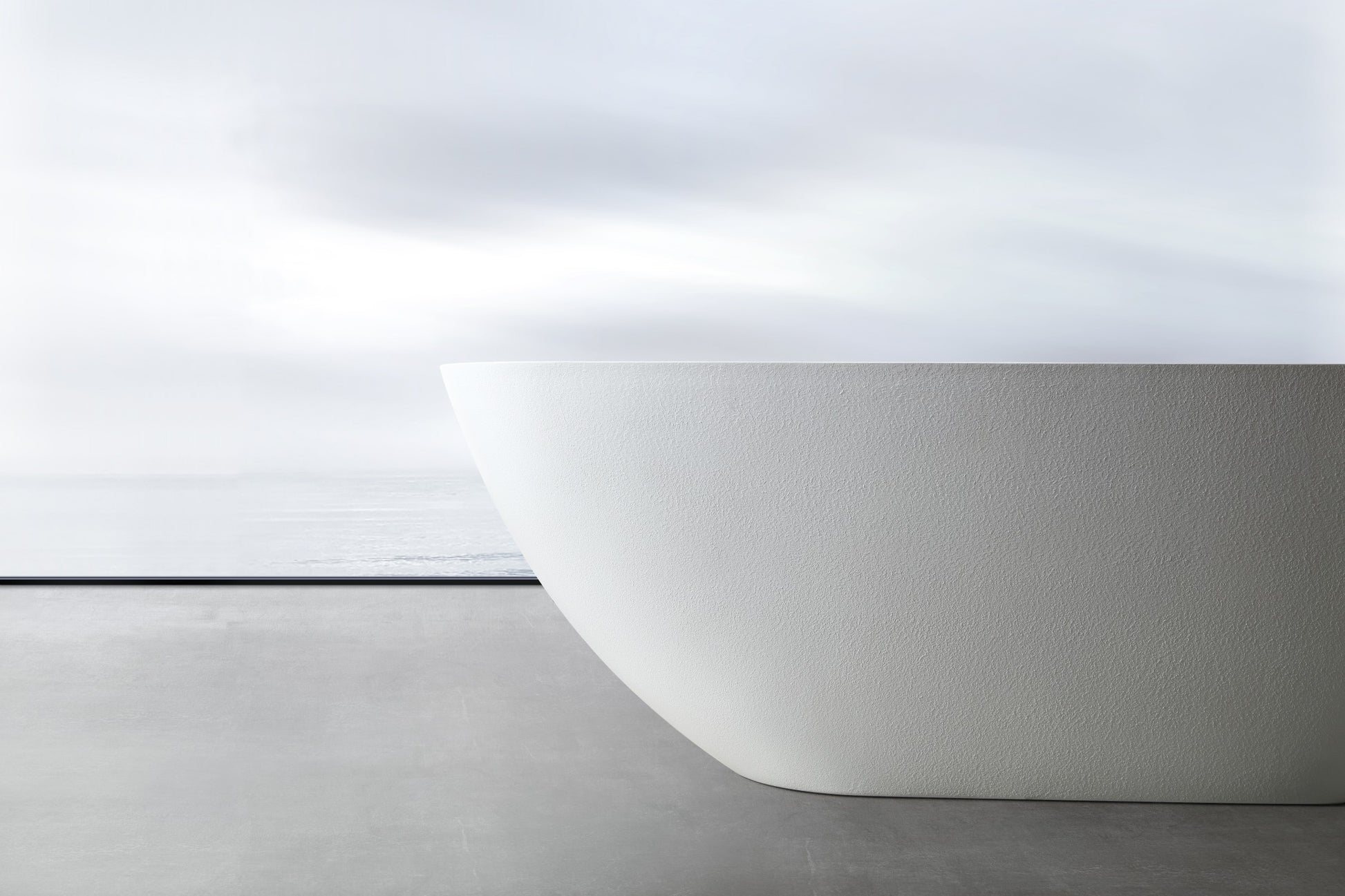 67" Freestanding Soaking Bathtub, Lightweight Fiberglass Composite with Matte Gel Coat Finish & Center Drain