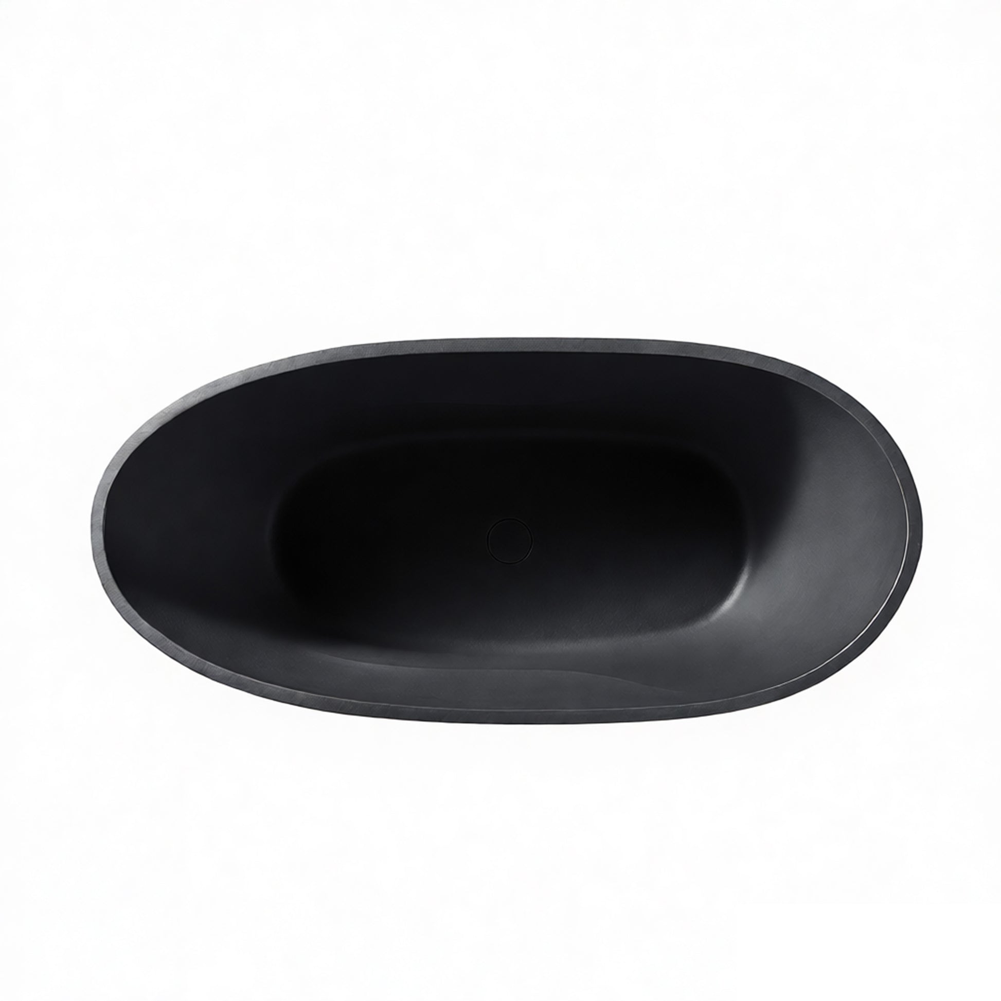 67" Gel Coat Freestanding Soaking Bathtub with Drain & Overflow