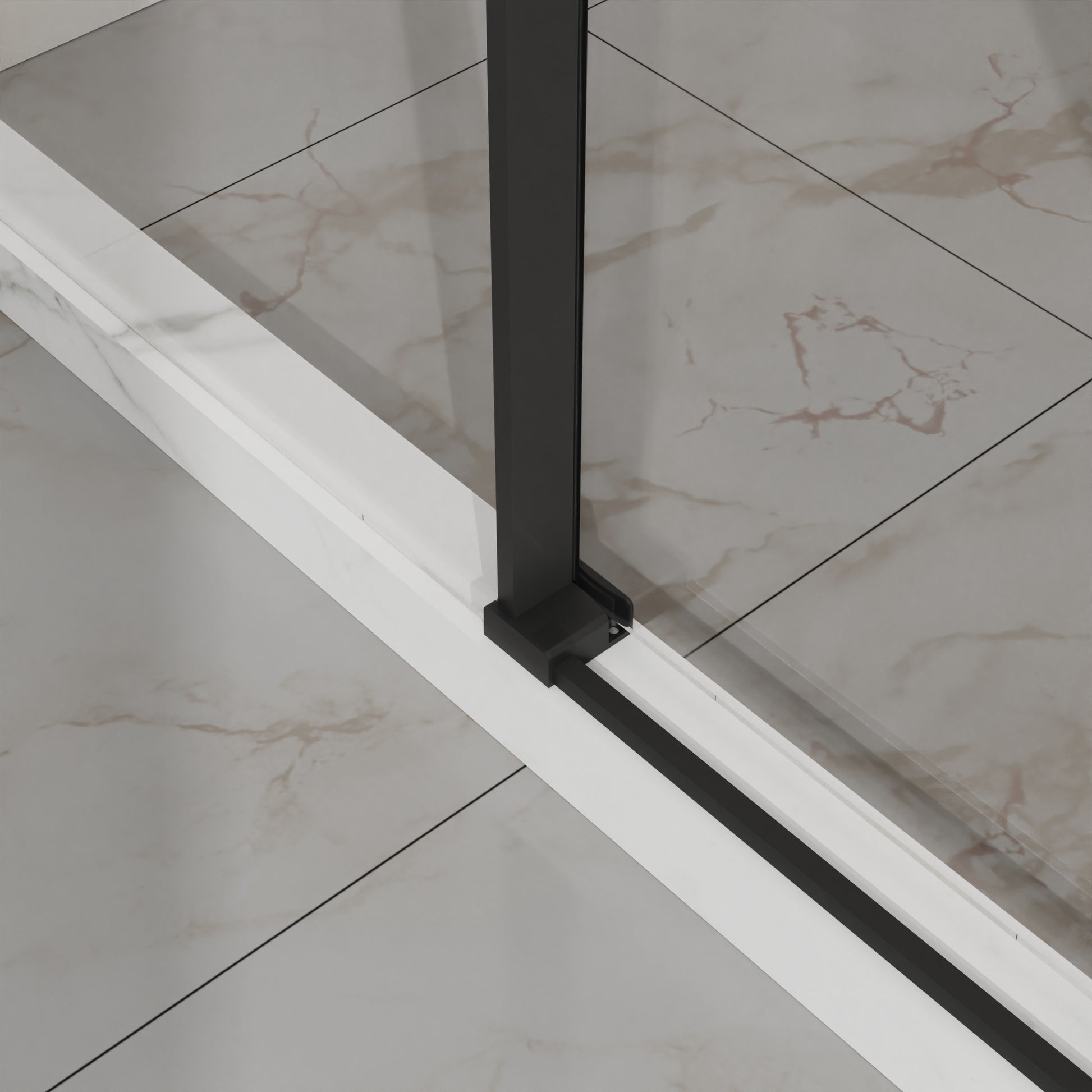 60"x 58" Bathtub Door, Frameless Tub Sliding Shower Door
