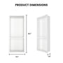 12.2" x 28.7"/39.3" Glossy White SMC Shower Niche with 1 or 2 Shelves