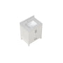 30"/36"/48"/72" Freestanding Bathroom Vanity with White Marble-Pattern Artificial Stone Top