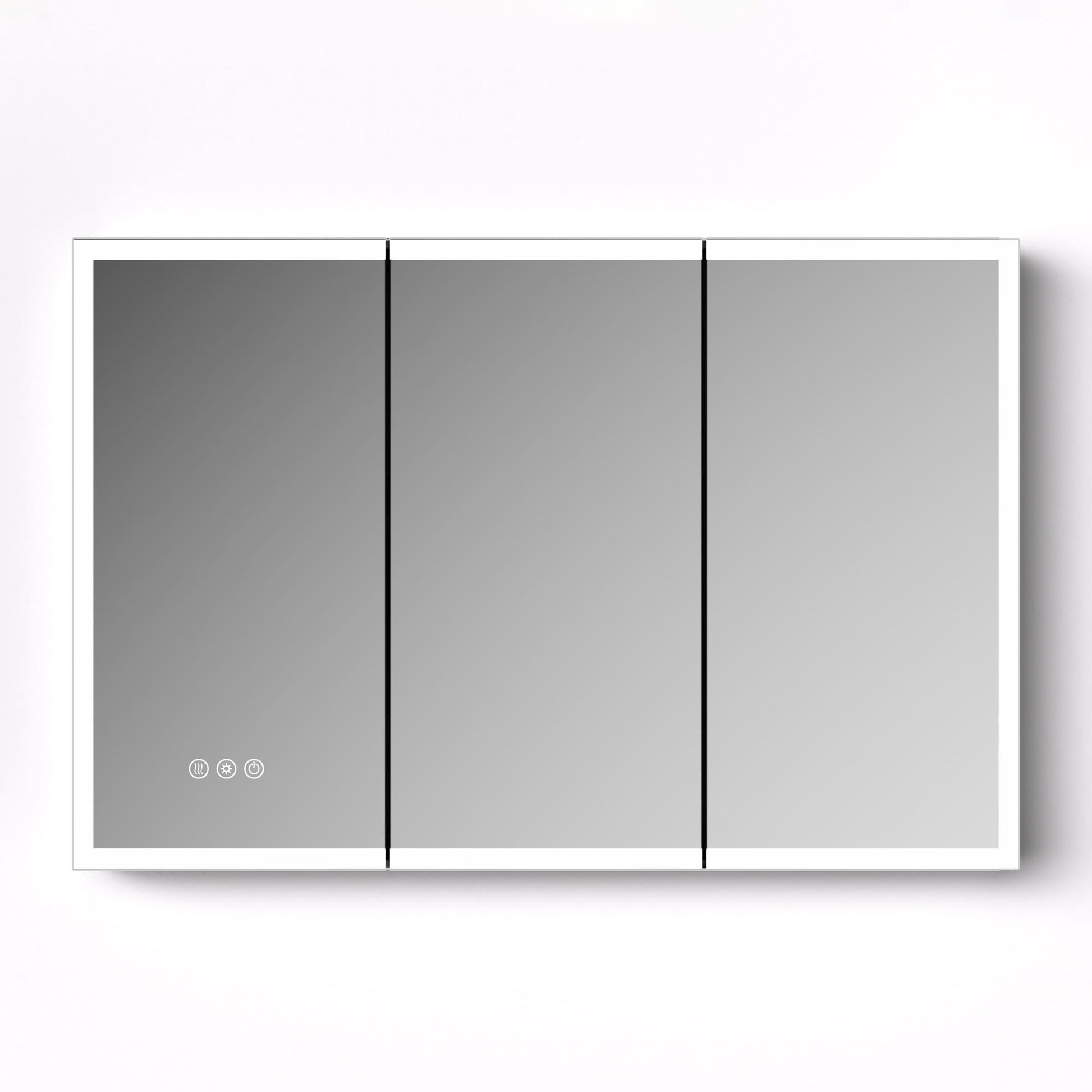 48" x 32" Aluminum Medicine Cabinet with LED Mirror, Anti-Fog, 3 Color Temperatures