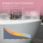55"/59"/63" Glossy White Acrylic Freestanding Soaking Bathtub with Slipper design