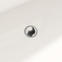 59 in./67 in. Glossy White Acrylic Freestanding Soaking Bathtub with Sculpted Curves, Overflow and Adjustable Feet