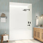 60"x36"/48"x96" Waterproof SMC Shower Wall Panel Kit with Slate Rock Texture
