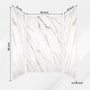 60"x36"x75"/96" Calacatta Gold Marble Solid Surface 4-Piece Shower Wall Panels for Luxury Shower Spaces