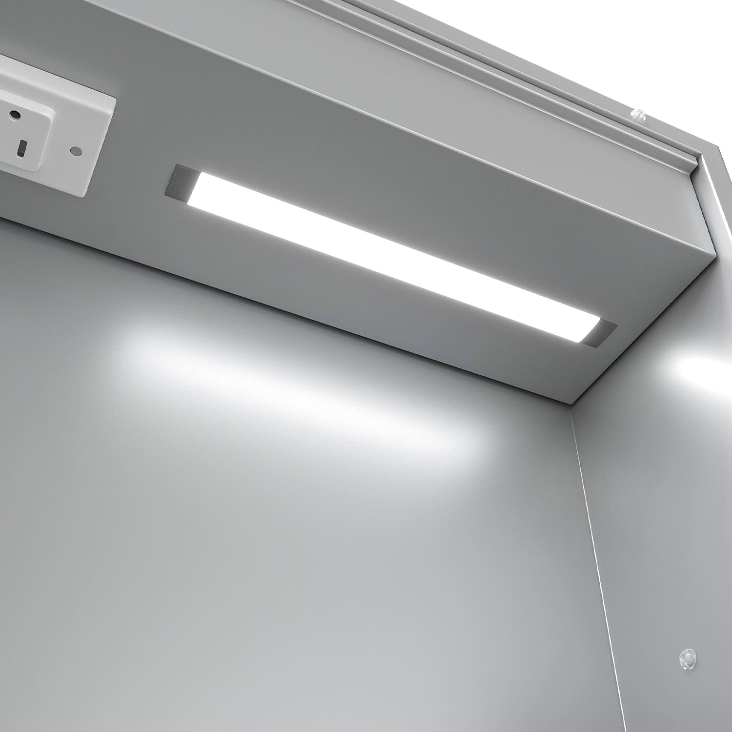 72" x 32" Aluminum Medicine Cabinet with LED Mirror, Anti-Fog, 3 Color Temperatures