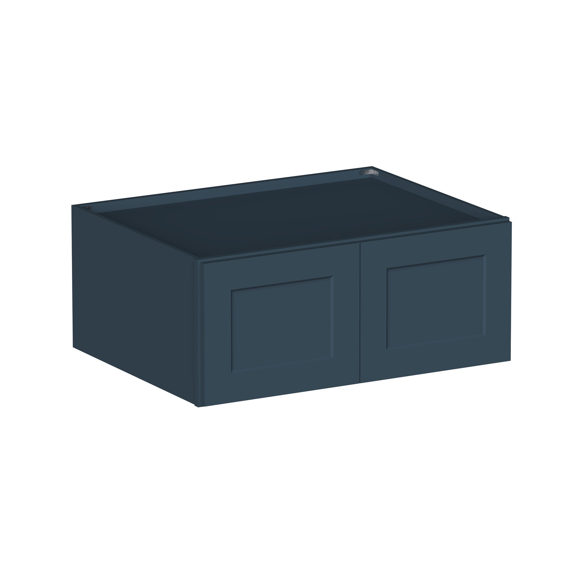 Cyber Grey RTA 36"W x 27"D x 12"-24"H 4-Size Double Door Deep Wall Cabinet