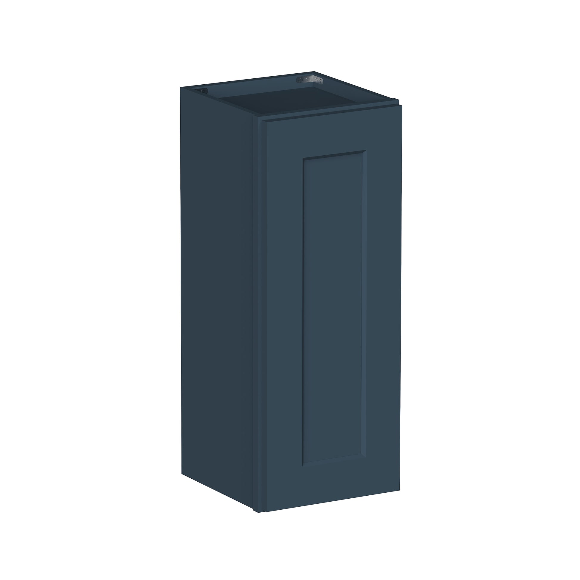 Cyber Grey RTA 9"-21"W x 12"D x 30"-42"H 15-Size Standard Wall Cabinet with Door and Shelves