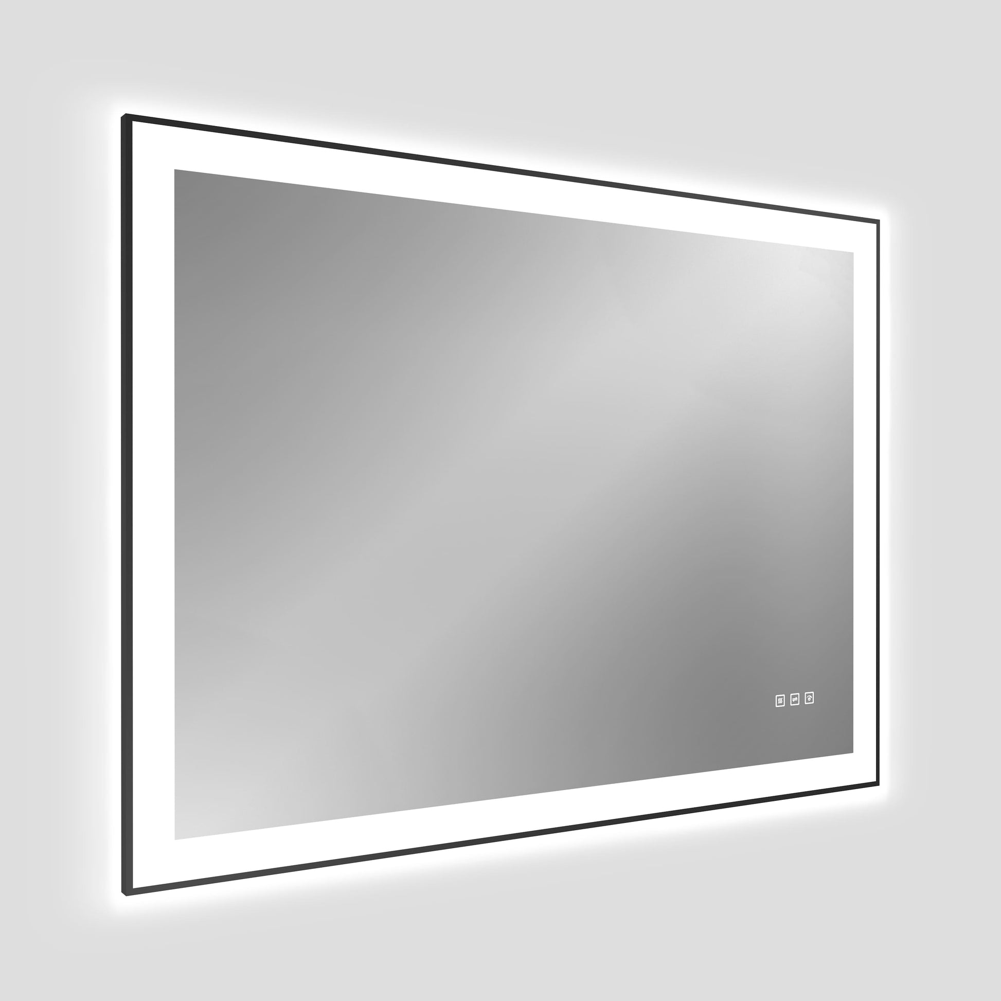 Dual Frame Layers LED Bathroom Mirror with Dual Light Strips