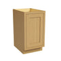 Inset Hazelnut Oak RTA 12-21"W x 34.5"H x 25"D 4-Size Full Height Single Door Base Cabinet