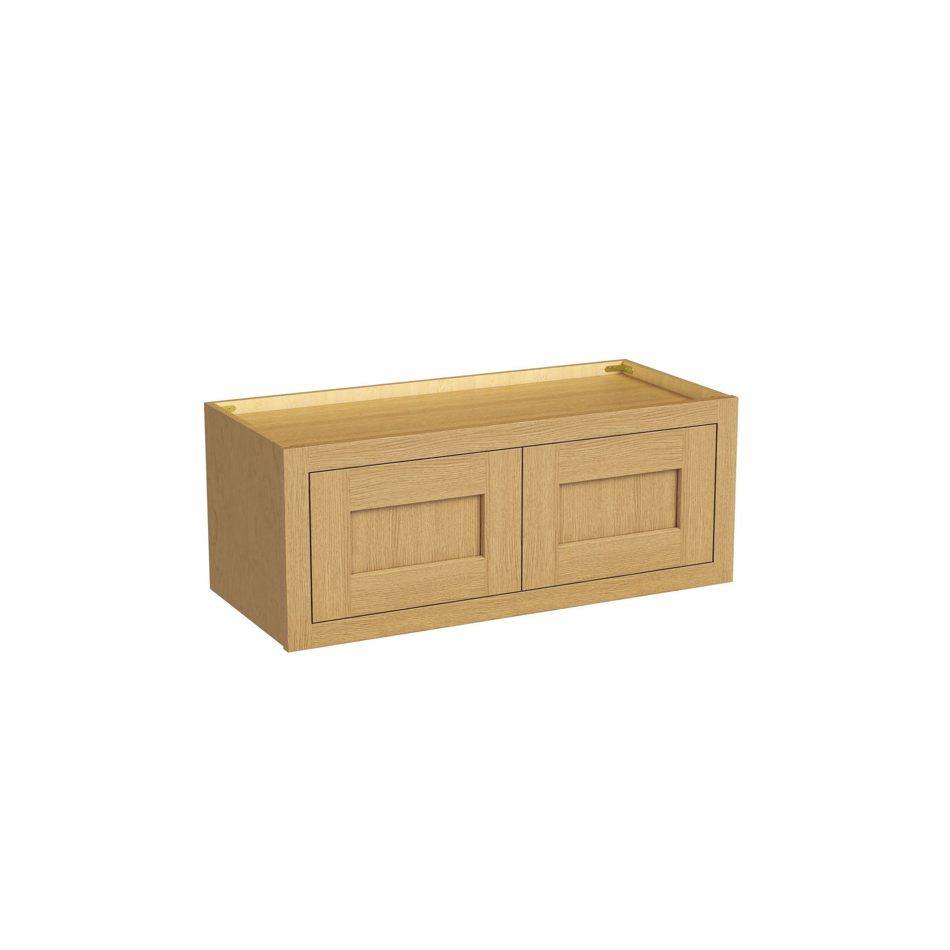 Inset Hazelnut Oak RTA 24-36"W x 12-24"H x 13.5"D 10-Size Double Doors Wall Cabinet