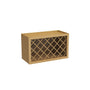Inset Hazelnut Oak RTA 24-36"W x 15-30"H x 13.5"D 5-Size Diamond Lattice Wine Grid Wall Rack Cabinet