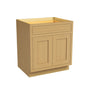 Inset Hazelnut Oak RTA 24-36"W x 34.5"H x 25"D 5-Size Single Drawer Base Cabinet with 2 Doors