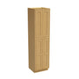 Inset Hazelnut Oak RTA 24-36"W x 84-96"H x 25"D 9-Size Pantry Cabinet with 4 Doors and 4 Shelves