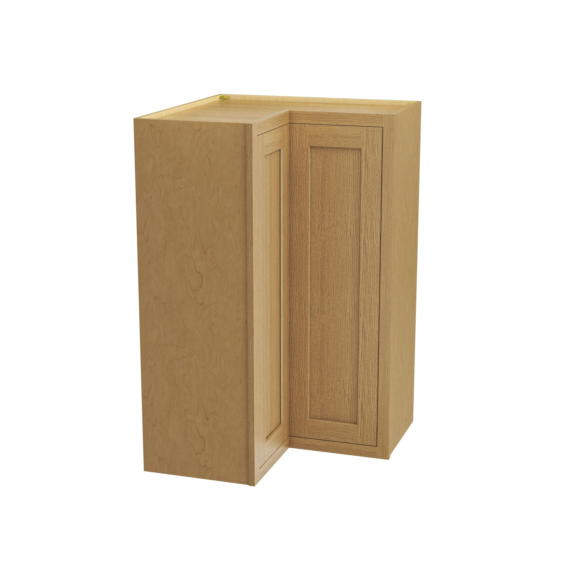 Inset Hazelnut Oak RTA 25.5"W x 18-42"H x 13.5"D 3-Size Easy Reach Wall Cabinet with 2-3 shelves