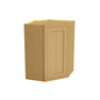 Inset Hazelnut Oak RTA 25.5"W x 18-42"H x 13.5"D 4-Size Diagonal Corner Wall Cabinet with 2-3 Shelves