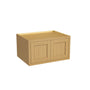 Inset Hazelnut Oak RTA 30-36"W x 12-24"H x 25"D 7-Size Double Doors Wall Cabinet