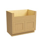 Inset Hazelnut Oak RTA 33-39"W x 34.5"H x 25"D 3-Size Farm Sink Base Cabinet with 2 Doors