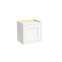 Inset Origami White RTA 12-21"W x 18"H x 13.5"D 4-Size Single Door Wall Cabinet