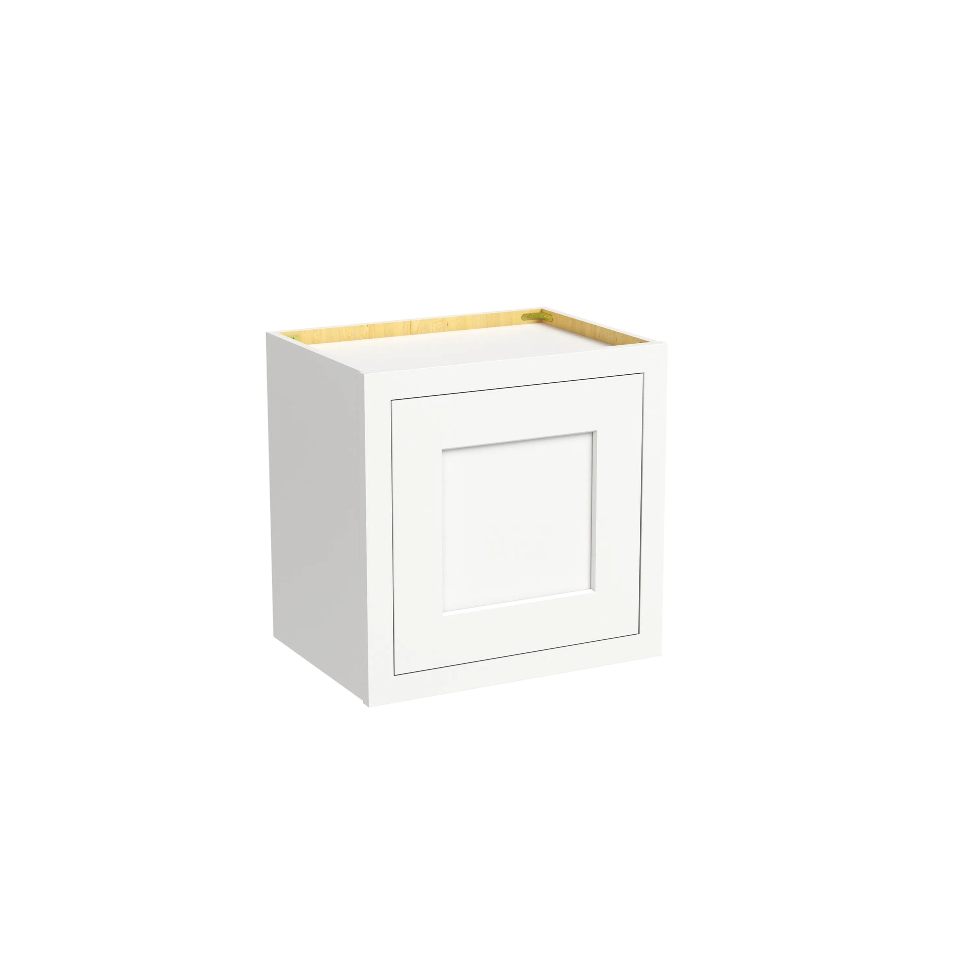 Inset Origami White RTA 12-21"W x 18"H x 13.5"D 4-Size Single Door Wall Cabinet
