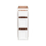 Inset Origami White RTA 12-36"W x 34.5"H x 25"D 9-Size Base Cabinet with 3 Drawers