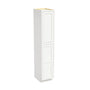Inset Origami White RTA 18"W x 84-96"H x 25"D 3-Size Pantry Cabinet with 2 Doors and 4 Shelves