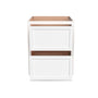 Inset Origami White RTA 24-30"W x 34.5"H x 25"D 2-Size Base Cabinet with 2 Drawers