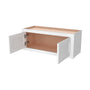 Inset Origami White RTA 24-36"W x 12-24"H x 13.5"D 10-Size Double Doors Wall Cabinet