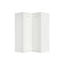 Inset Origami White RTA 25.5"W x 18-42"H x 13.5"D 3-Size Easy Reach Wall Cabinet with 2-3 shelves