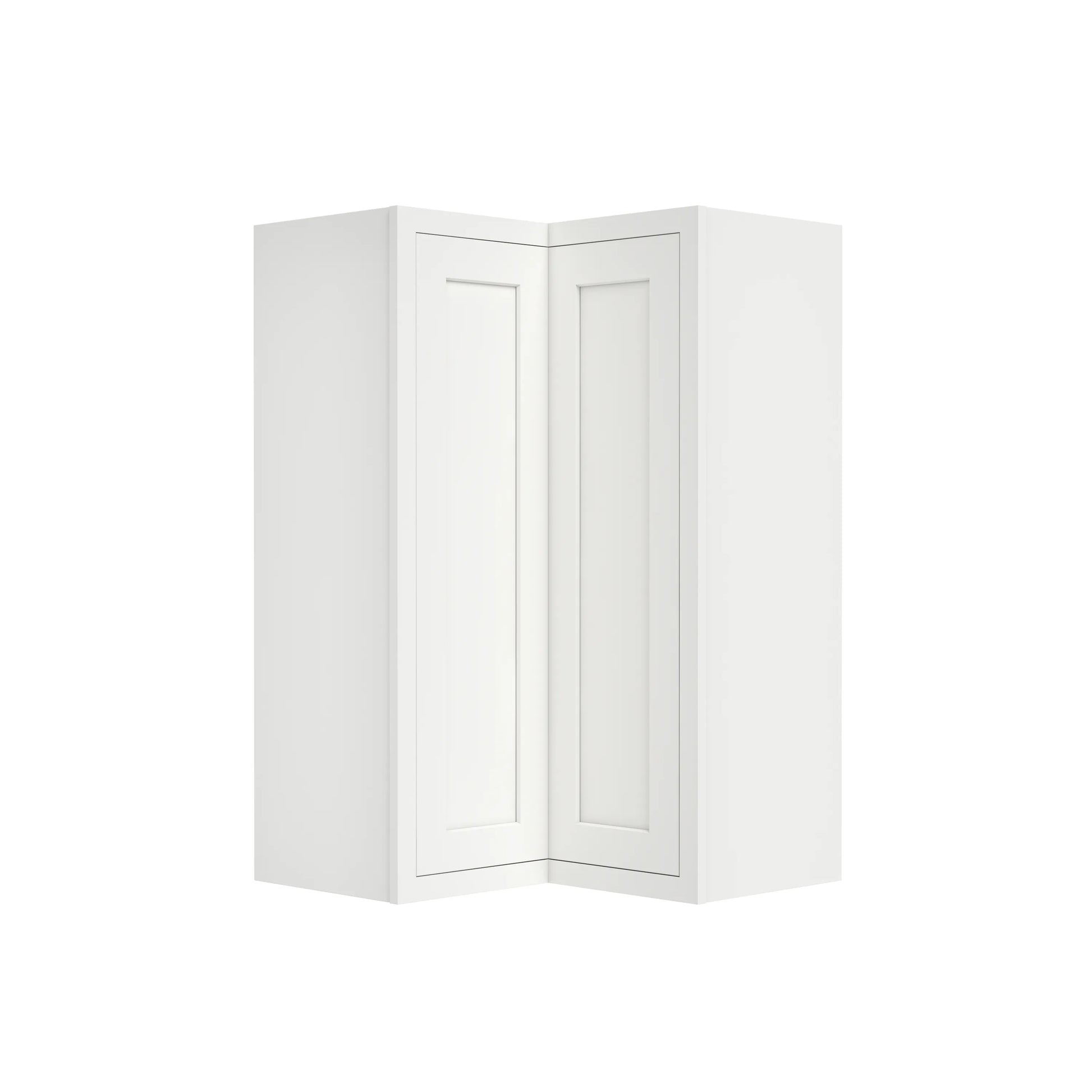Inset Origami White RTA 25.5"W x 18-42"H x 13.5"D 3-Size Easy Reach Wall Cabinet with 2-3 shelves