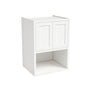 Inset Origami White RTA 30"W x 30-42"H x 25"D 3-Size Double Doors Wall Cabinet with Microwave Opening
