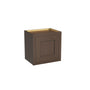 Inset Truffle Brown RTA 12-21"W x 18"H x 13.5"D 4-Size Single Door Wall Cabinet
