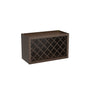 Inset Truffle Brown RTA 24-36"W x 15-30"H x 13.5"D 5-Size Diamond Lattice Wine Grid Wall Rack Cabinet