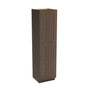 Inset Truffle Brown RTA 24-36"W x 84-96"H x 25"D 9-Size Pantry Cabinet with 4 Doors and 4 Shelves