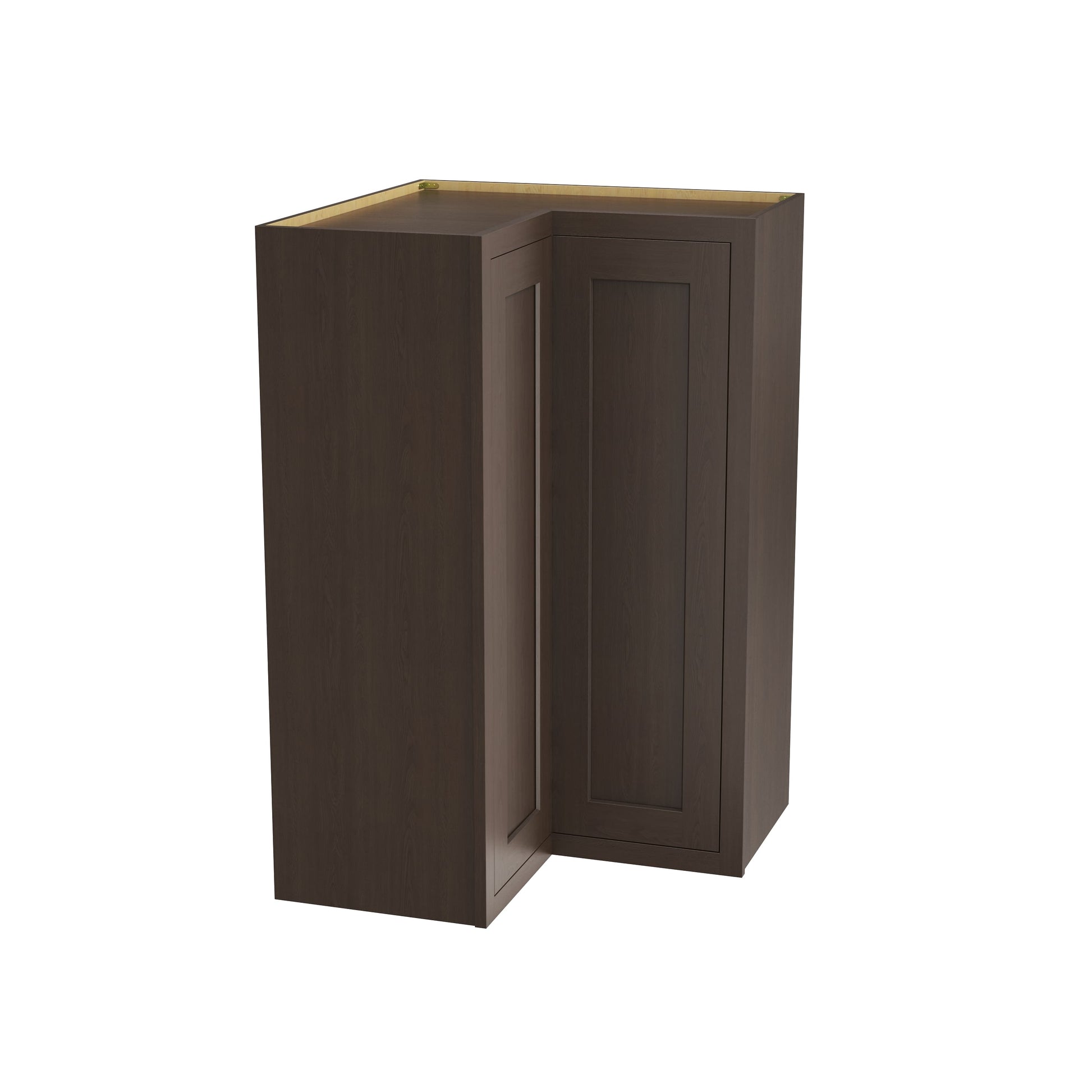 Inset Truffle Brown RTA 25.5"W x 18-42"H x 13.5"D 3-Size Easy Reach Wall Cabinet with 2-3 shelves