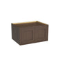 Inset Truffle Brown RTA 30-36"W x 12-24"H x 25"D 7-Size Double Doors Wall Cabinet