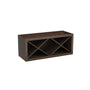 Inset Truffle Brown RTA 30-36"W x 15-18"H x 13.5"D 4-Size X-Shaped Wine Grid Wall Rack Cabinet