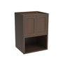 Inset Truffle Brown RTA 30"W x 30-42"H x 25"D 3-Size Double Doors Wall Cabinet with Microwave Opening