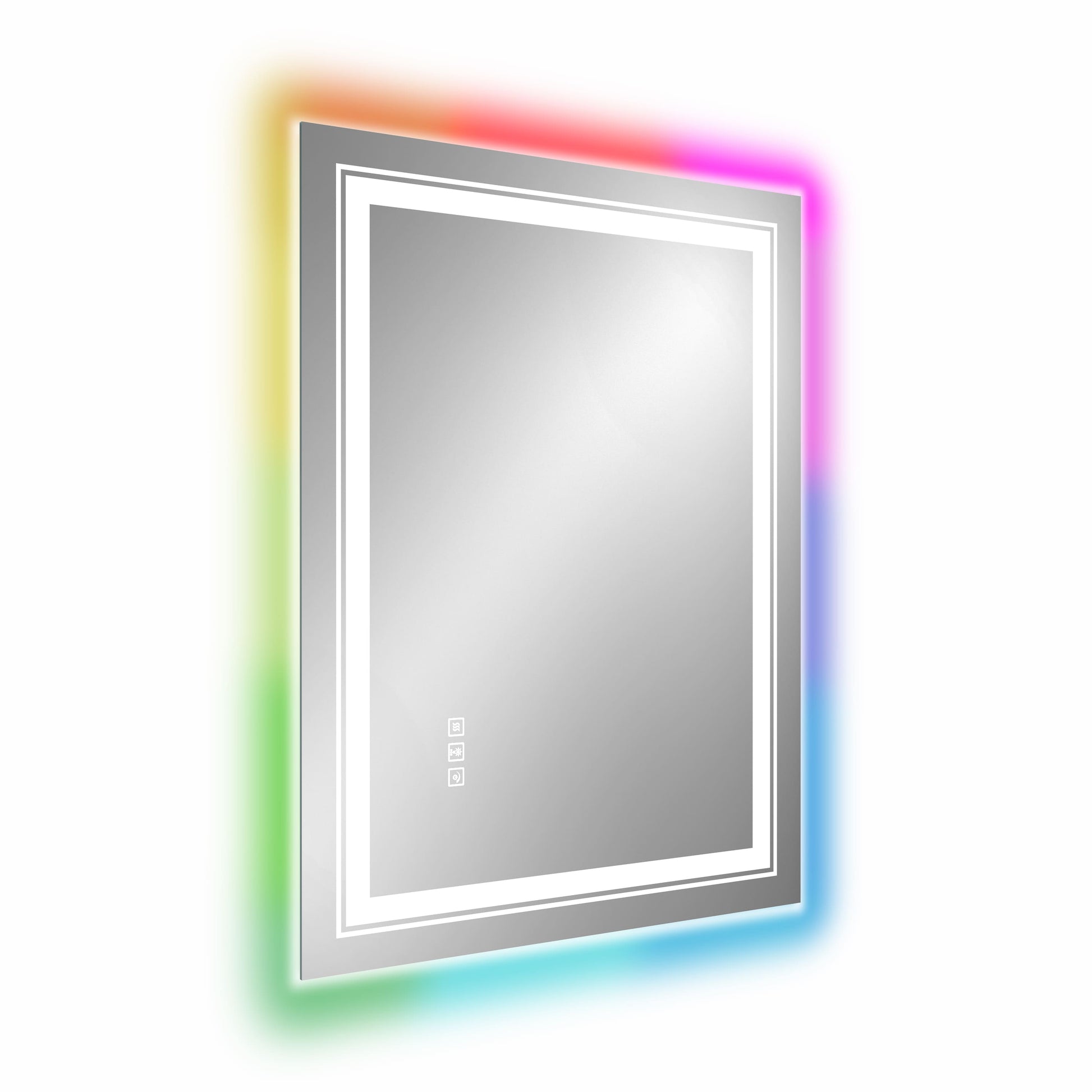 RGB Smart Control Backlit Bathroom Mirror with Dimmable Touch, Anti Fog